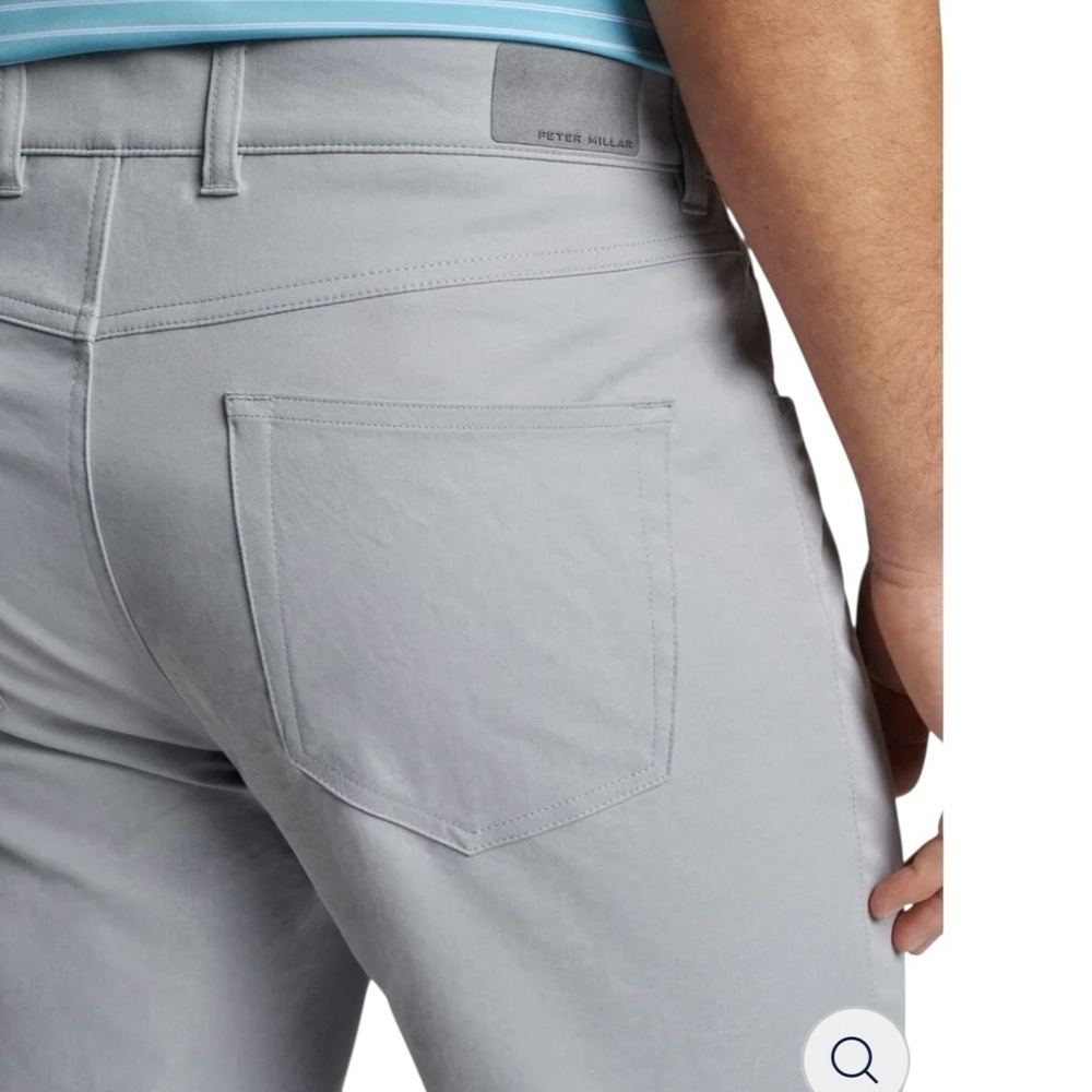 Peter Millar EB66 Performance Five Pocket Pant Gale Grey Size 38 - Picture 3 of 11